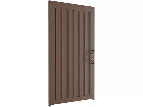 Калитка в алюминиевой раме с заполнением профлистом серии psd-p (1300x2200)